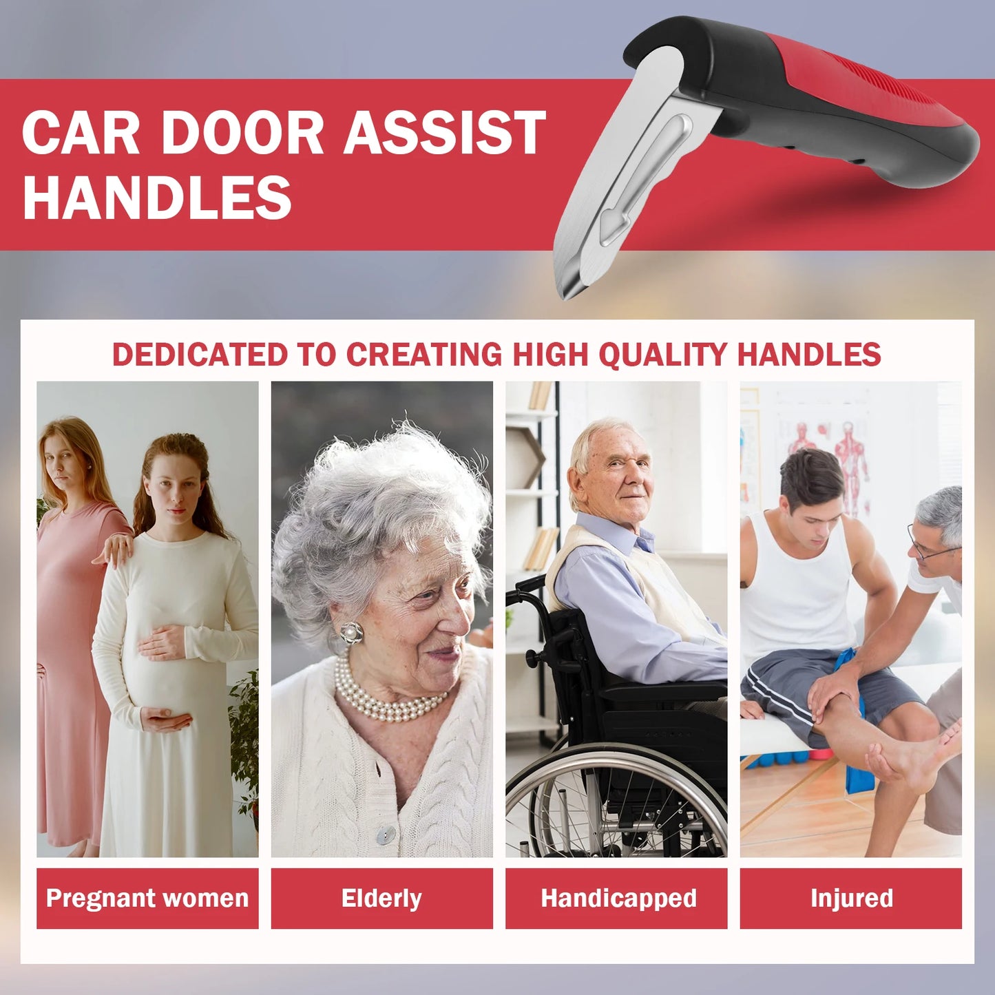 2Pcs Car Door Assist Handle
